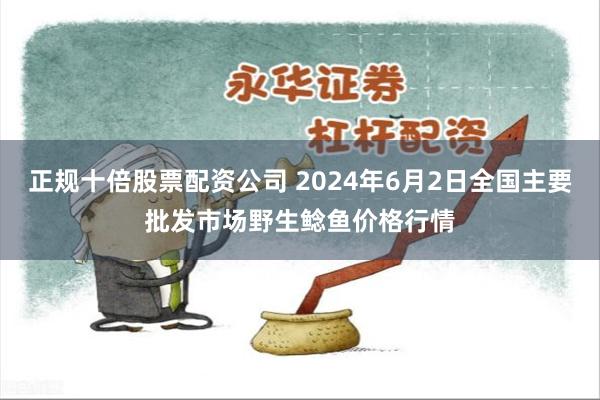 正规十倍股票配资公司 2024年6月2日全国主要批发市场野生鲶鱼价格行情