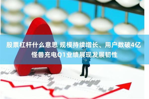 股票杠杆什么意思 规模持续增长、用户数破4亿 怪兽充电Q1业绩展现发展韧性