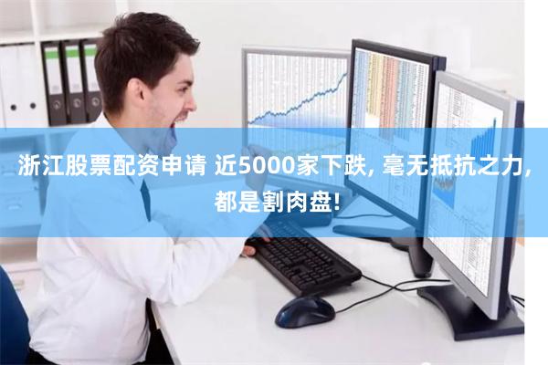 浙江股票配资申请 近5000家下跌, 毫无抵抗之力, 都是割肉盘!