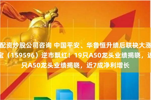 配资炒股公司咨询 中国平安、华鲁恒升绩后联袂大涨，A50ETF华宝（159596）逆市飘红！19只A50龙头业绩揭晓，近7成净利增长