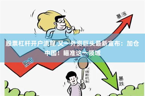 股票杠杆开户流程 又一外资巨头最新宣布：加仓中国！瞄准这一领域